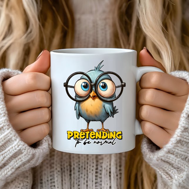Taza De Café Divertidas declaraciones sarcásticas, fingiendo se (NERD MUG)