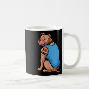 Taza De Café Divertidas mujeres Perro Pitbull Yo Amo Tattoo Pap