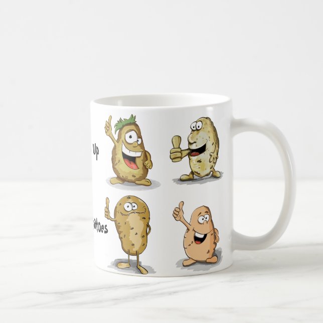Taza De Café Divertidas papas para sofá (Derecha)