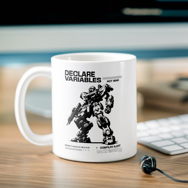 Taza De Café Divertidas variables no de guerra Mech Warrior Cod (Subido por el creador)