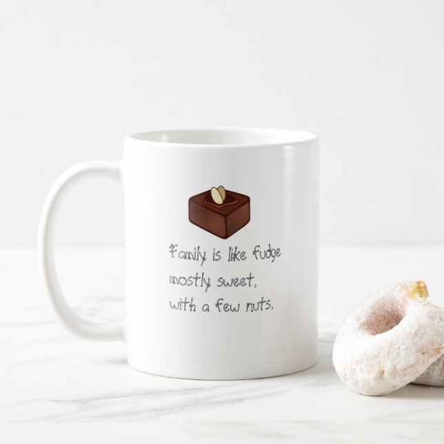 Taza De Café Divertidísimas palabras graciosas de café: un golp (Con donut)