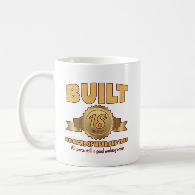 Taza De Café Divertido 18º cumpleaños Mug (Izquierda)