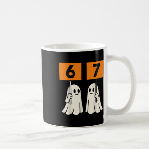 Taza De Café Divertido 67 Meme Halloween Tendencia Seis Siete F
