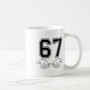 Taza De Café Divertido 67 Seis Siete Meme Pareja Coincidente Ha