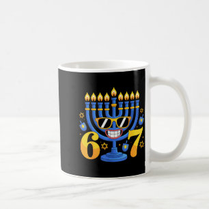 Taza De Café Divertido 6-7 Menorá Seis Siete Meme Hanukkah Fies
