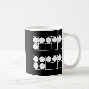 Taza De Café Divertido 6 7 Número Profesores Alumnos Seis Siete