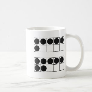 Taza De Café Divertido 6 7 Número Profesores Alumnos Seis Siete