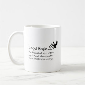 Taza De Café Divertido abogado legal águila decir/citar martill