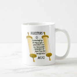 Taza De Café Divertido abogado. Solicitante