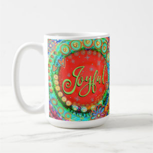 Taza De Café Divertido alegre y caprichoso colorido Inspirador