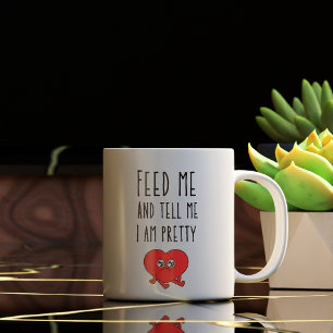 Taza De Café Divertido alimentarme y decirme que soy Bonito