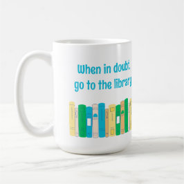 Taza De Café Divertido amante biblioteca de libros mug