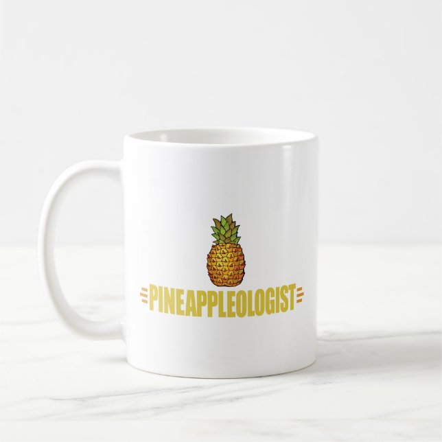 Taza De Café Divertido amante de la piña (Izquierda)