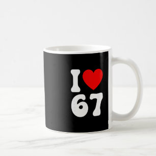 Taza De Café Divertido Amo 67 Meme Amante Slang Seis Siete 6 7 
