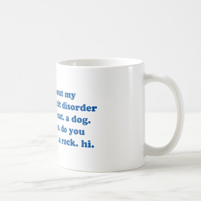 Taza De Café Divertido AÑADA la cita de ADHD - proyecto (Derecha)