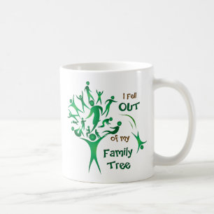 Taza De Café Divertido árbol familiar