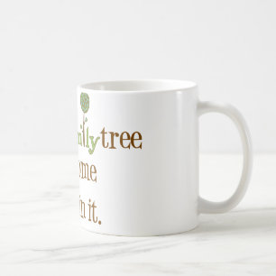 Taza De Café Divertido árbol familiar