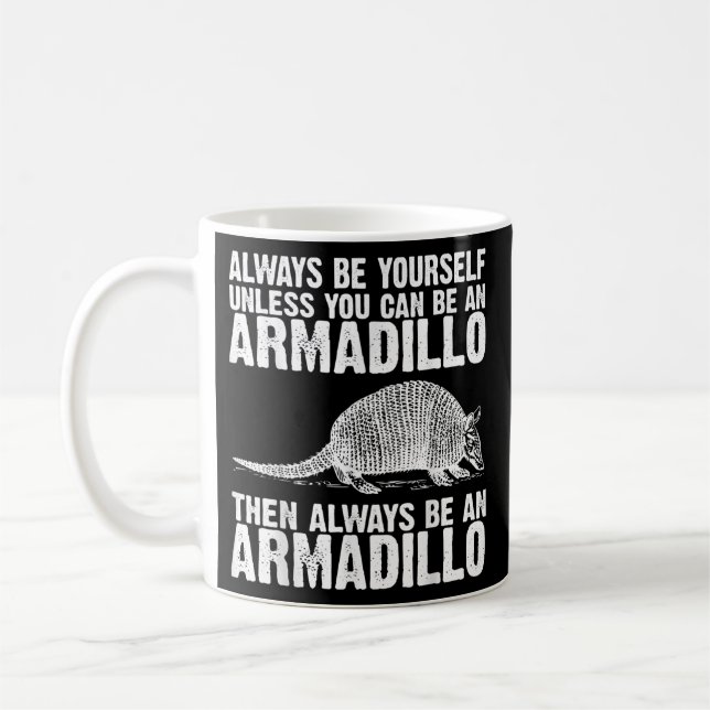 Taza De Café Divertido Armadillo Hombres Mujeres Armadillo Cute (Izquierda)