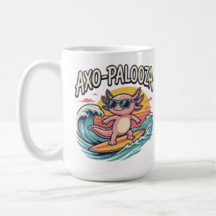 Taza De Café Divertido Axo-Palooza Concierto de Parodia Alterna