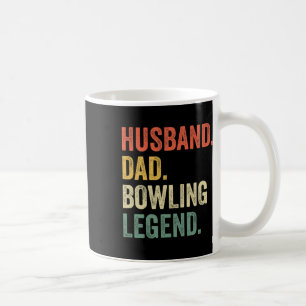 Taza De Café Divertido Bowler Husand Dad Bowling Legend Día del