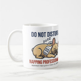 Taza De Café Divertido Bulldog Francés No Molestar Durmiendo Fr