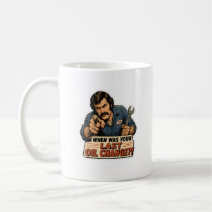Taza De Café Divertido Cambio de Aceite de Mecánico Meme de Coc