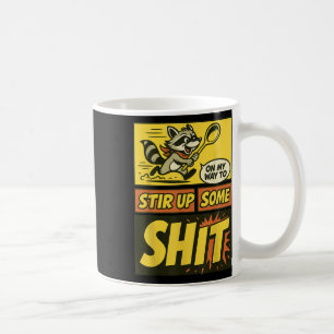 Taza De Café Divertido camino a desatar un caos por la basura e