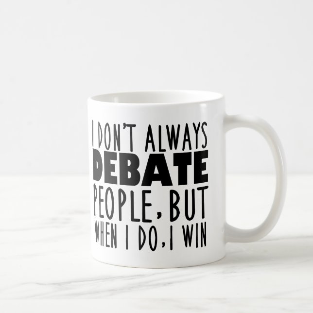 Taza De Café Divertido campeón del equipo de debate (Derecha)