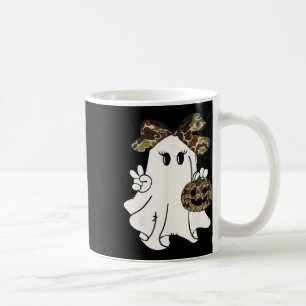 Taza De Café Divertido camuflaje de Halloween Camo Ghost Hello