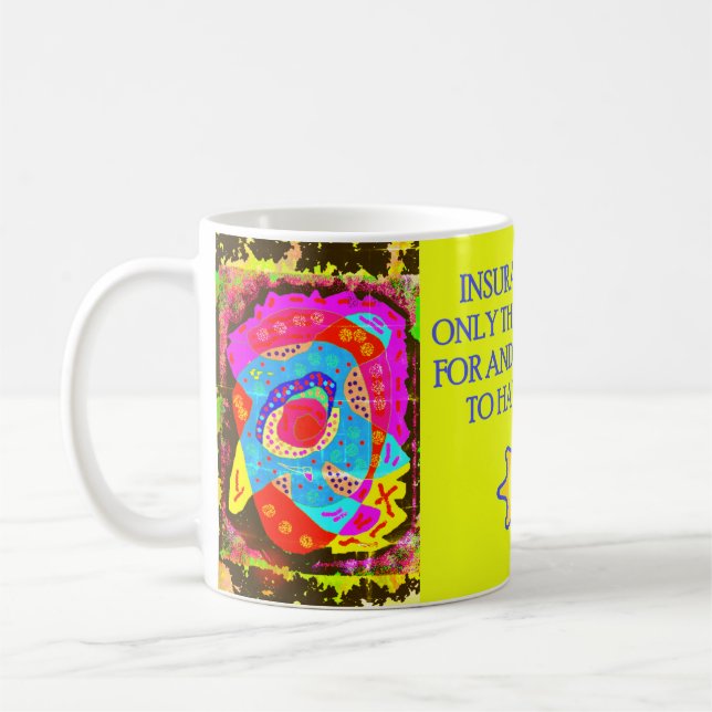 Taza De Café Divertido Chiste con el mensaje de las patentes de (Izquierda)