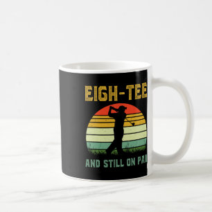 Taza De Café Divertido chiste de cumpleaños 80 golf Golfista de