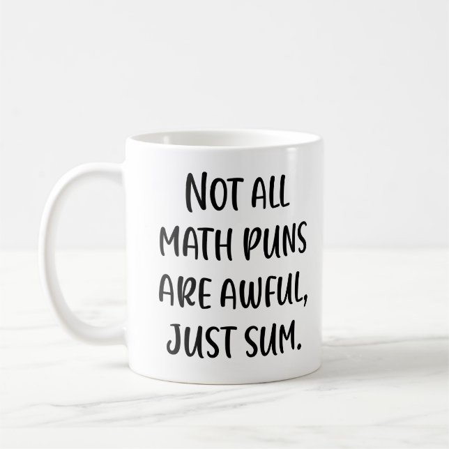 Taza De Café Divertido Chiste de matemáticas que dice a mano mo (Izquierda)