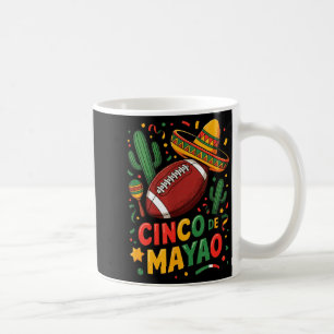 Taza De Café Divertido Cinco De Mayo Fútbol Americano Papá Mamá