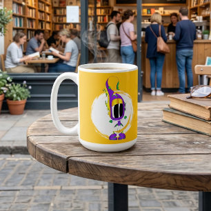 Taza De Café Divertido, Colorido, Extravagante, Personaje de Di