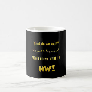 Taza De Café Divertido Compra una Vocal — ¡Ahora!