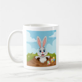 Taza De Café Divertido Conejo de Conejo de Pascua