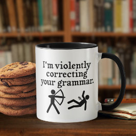 Taza De Café Divertido corrector silencioso de tu parodia de gr