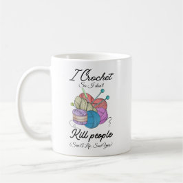Taza De Café Divertido Crochet Salva Una Vida Arte de Hilo