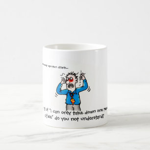 Taza De Café Divertido cuando los reporteros de corte atacan el
