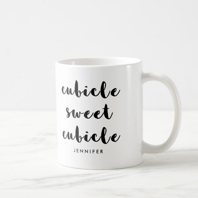 Taza De Café Divertido Cubicle Sweet Cubicle | Para la Oficina (Derecha)