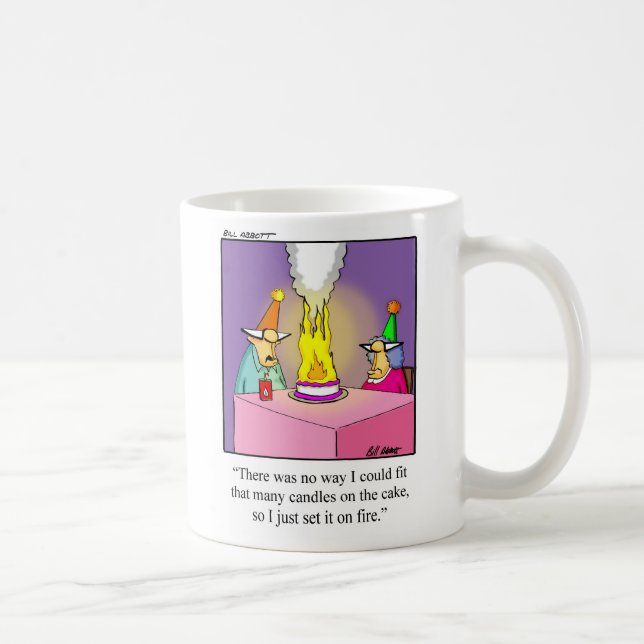 Taza De Café Divertido cumpleaños Mug (Derecha)