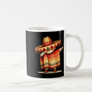 Taza De Café Divertido dabbing mexicano poncho sombrero cinco d