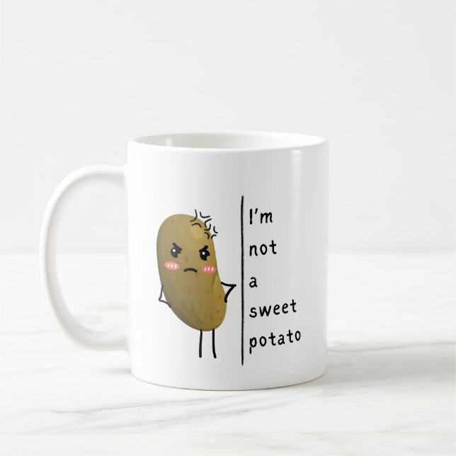 Taza De Café Divertido de que no soy una batata (Izquierda)