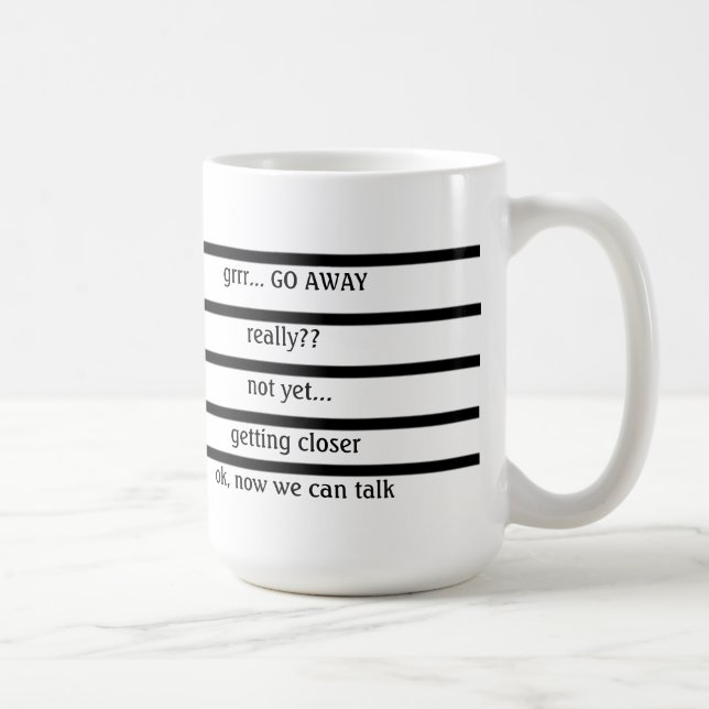 Taza De Café Divertido, debe comer café antes de que hablemos (Derecha)