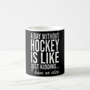 Taza De Café Divertido deporte de hockey sobre hockey sobre cés