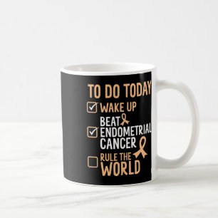 Taza De Café Divertido derrota a la regla del cáncer endometria