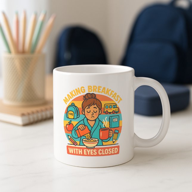 Taza De Café Divertido desayuno dulce matutino padre Mug; desay (Subido por el creador)