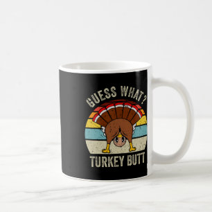 Taza De Café Divertido Día de Acción de Gracias Adivinan Lo Que