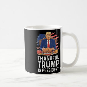 Taza De Café Divertido Día de Acción de Gracias de Trump, Trump