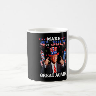Taza De Café Divertido Día de la Independencia de Trump hace de